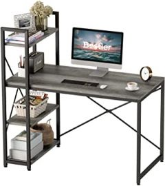 Bestier Computer Desk 47 Inch with Storage Shelves Writing Desk w