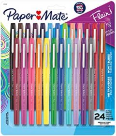 Paper Mate Flair Felt Tip Pens | Medium Point 0.7 Millimeter Mark