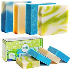 360Feel Fresh Scent Soap bars-4 Large (20 oz total, 5oz each)- Al